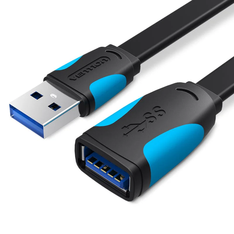 Vention USB 3.0 A Male to A Female Extension Cable 1.5M Black PVC Type - VEN-CBHBG