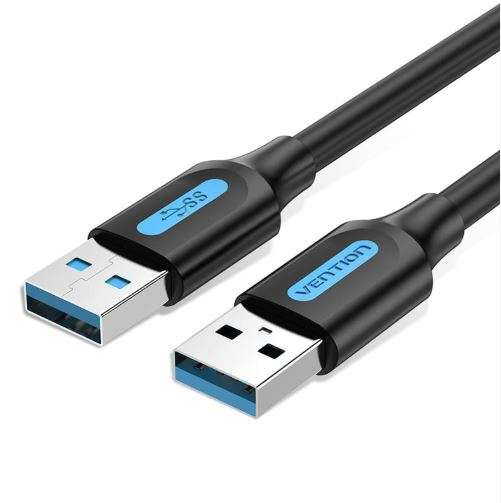 Vention USB 3.0 A Male to A Male Cable 1.5M Black PVC Type - VEN-CONBG