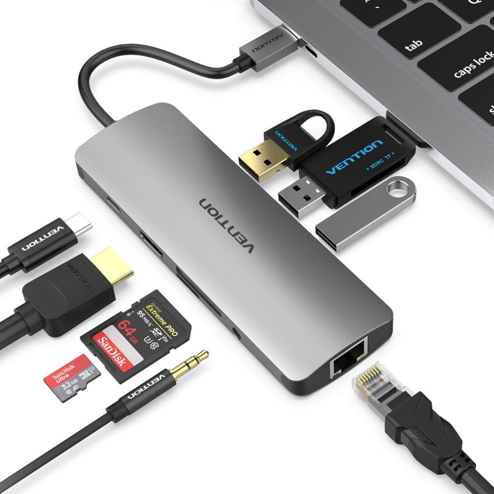 Vention USB-C Multi-Functional 9 in 1 Docking Station VEN THAHB