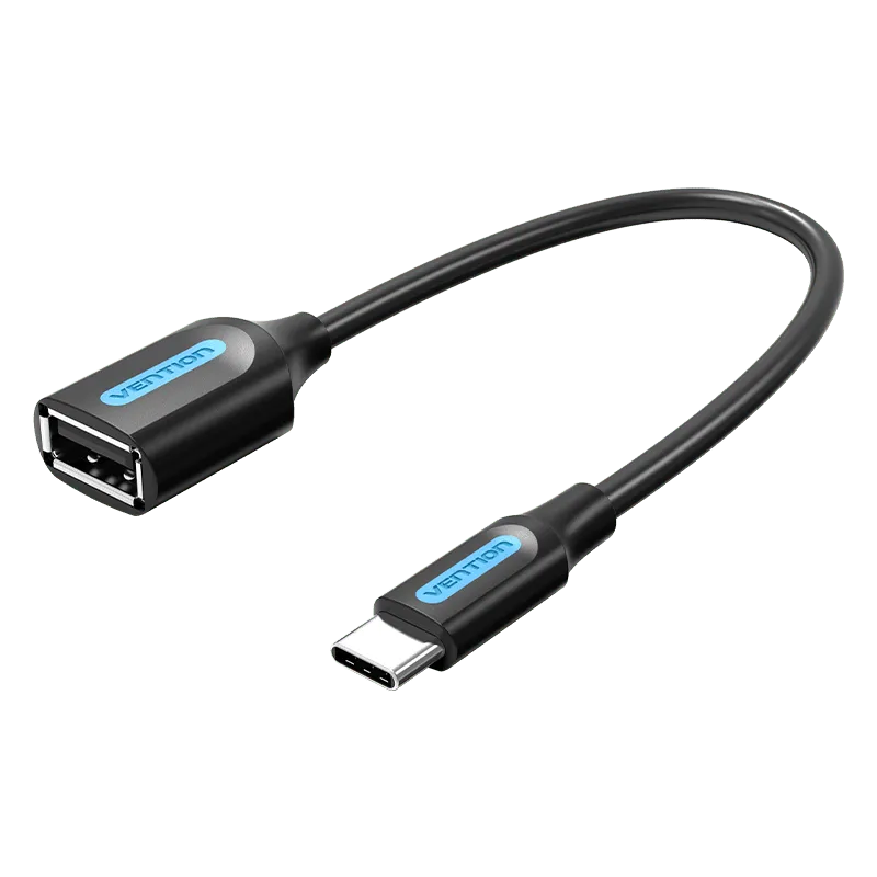 Vention USB-C to USB 2.0 OTG Cable 0.15M Black PVC VEN CCSBB