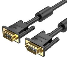 Vention VGA (3+6) Male to Male Cable with Ferrite Cores 1.5M Black - VEN-DAEBG