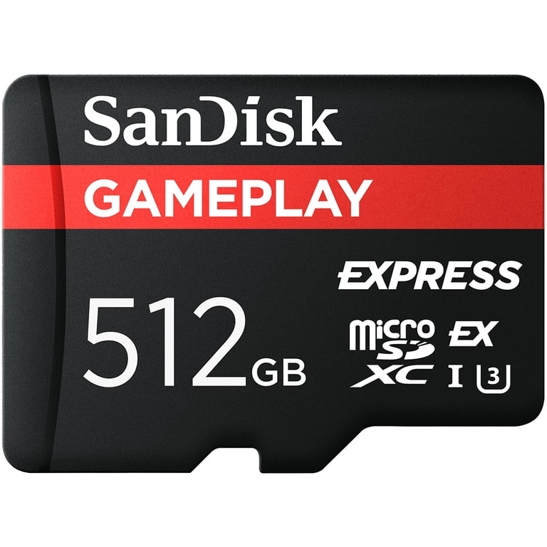 SanDisk 512GB microSD Express Memory Card – PCIe NVMe, Up to 880MB-s