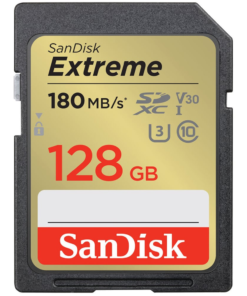 SanDisk Extreme 128GB SDXC Memory Card for Digital Cameras