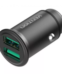 Vention 25W Dual USB Car Charger (PD3.0 + QC3.0) Gray Mini Style Aluminium Alloy Type