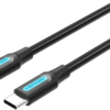 Vention USB 2.0 A Male to USB-C Male Cable 1M Black PVC Type